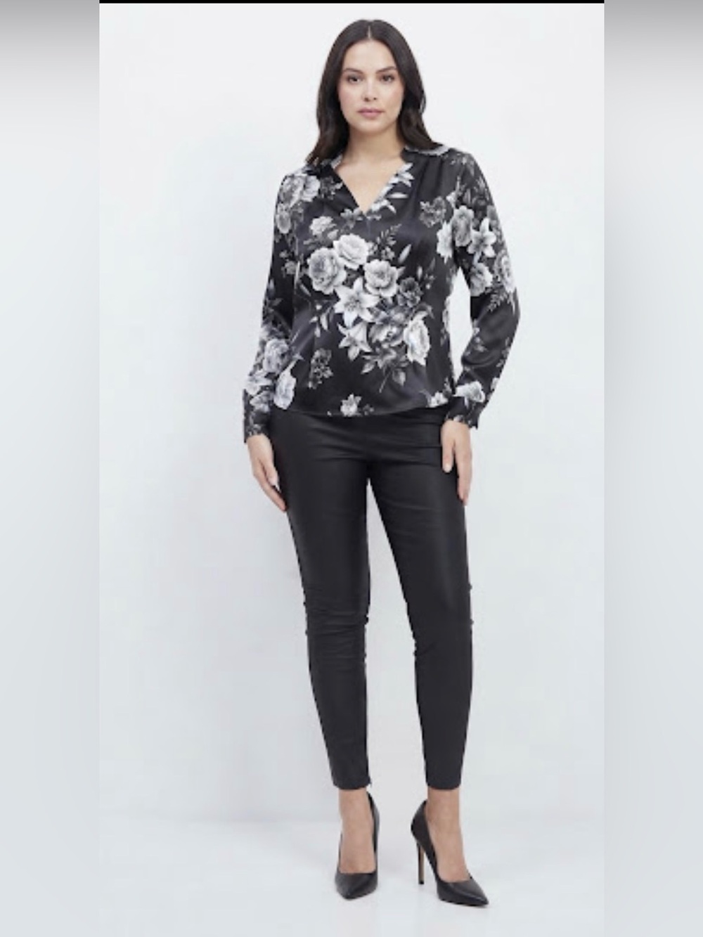 NA-KD Reborn PU Zipper Inner Hem Leggings